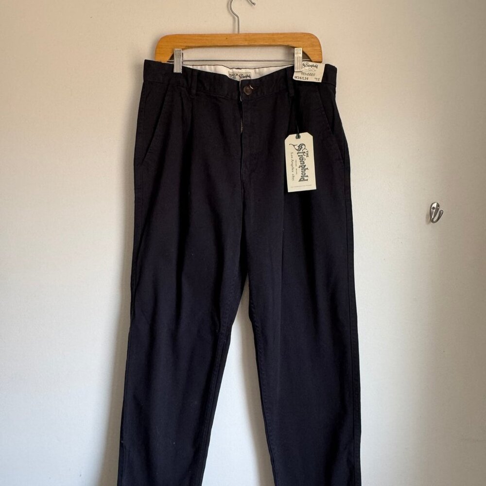 The Stronghold Navy Relaxed/Tapered workwear cotton chino pants